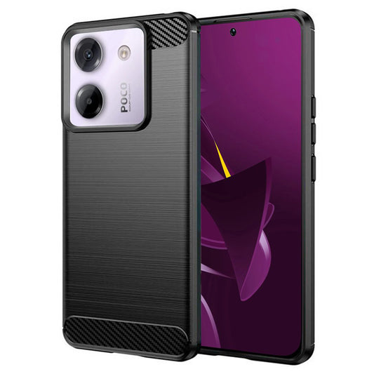 Maska za Xiaomi Poco M7 Pro 5G, Techsuit, Karbon, Crna