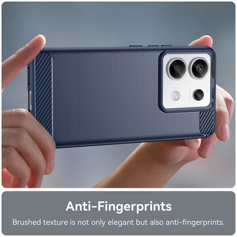 Maska za Xiaomi Poco M7 Pro 5G, Techsuit, Karbon, Crna