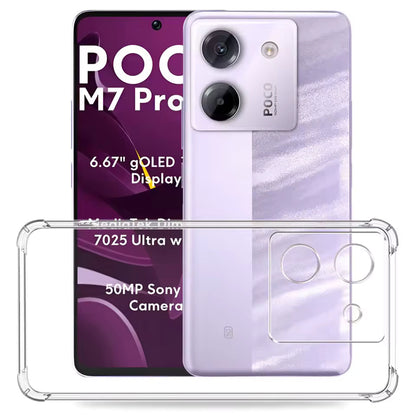 Maska za Xiaomi Poco M7 Pro 5G, Techsuit, Otporna na udarce, Prozirna