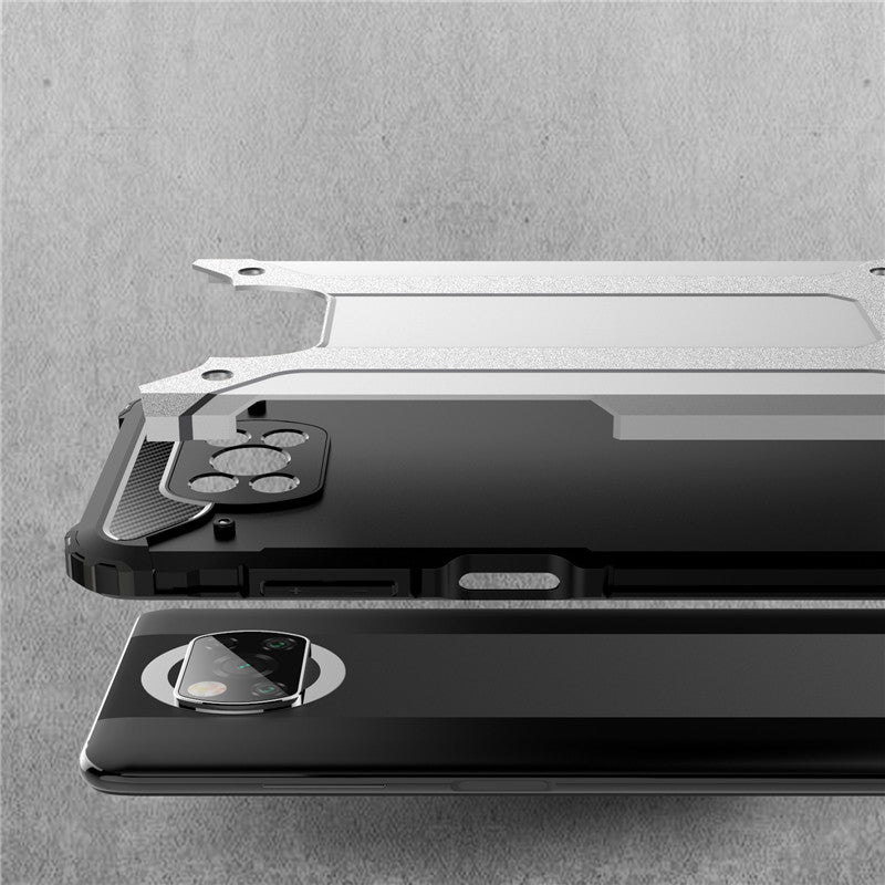 Maska za Xiaomi Poco X3 Pro / X3 NFC / X3, Techsuit, Hybrid Armor, Crna