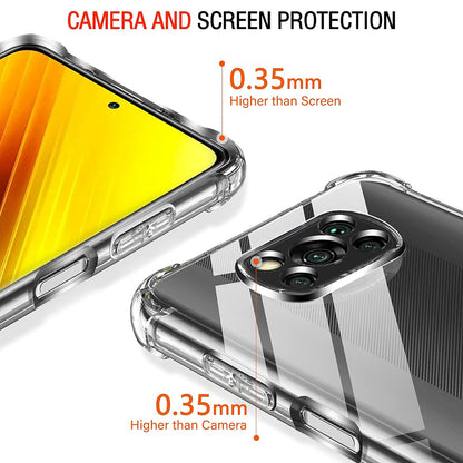 Maska za Xiaomi Poco X3 Pro / X3 NFC / X3, Techsuit, Otporna na udarce, Prozirna