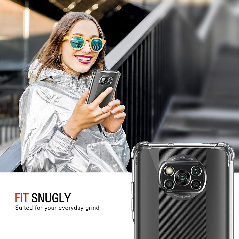 Maska za Xiaomi Poco X3 Pro / X3 NFC / X3, Techsuit, Otporna na udarce, Prozirna