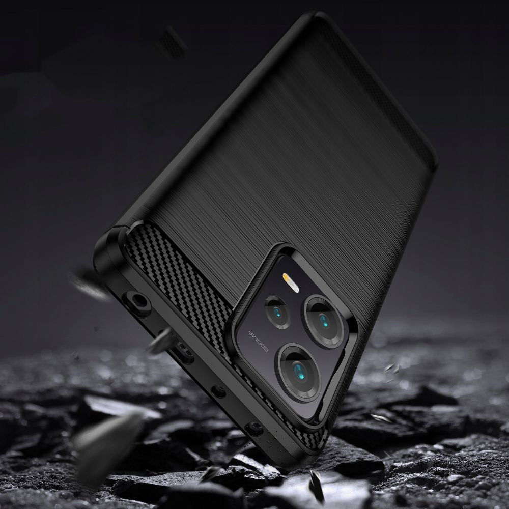 Maska za Xiaomi Poco X5 / Note 12 5G, Techsuit, Karbon, Crna