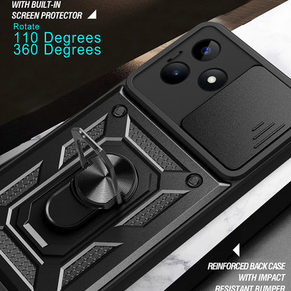 Maska za Xiaomi Poco X6 / Note 13 Pro 5G, Techsuit, CamShield, Crna
