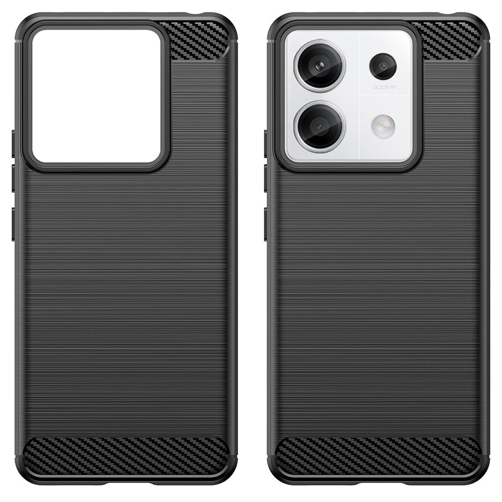 Maska za Xiaomi Poco X6 / Note 13 Pro 5G, Techsuit, Karbon, Crna