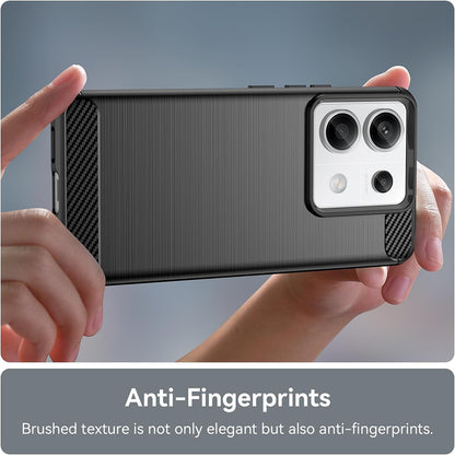 Maska za Xiaomi Poco X6 / Note 13 Pro 5G, Techsuit, Karbon, Crna