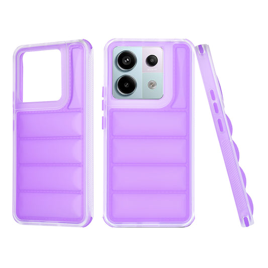 Maska za Xiaomi Poco X6 / Note 13 Pro 5G, Techsuit, Wave Shield, Ljubičasta