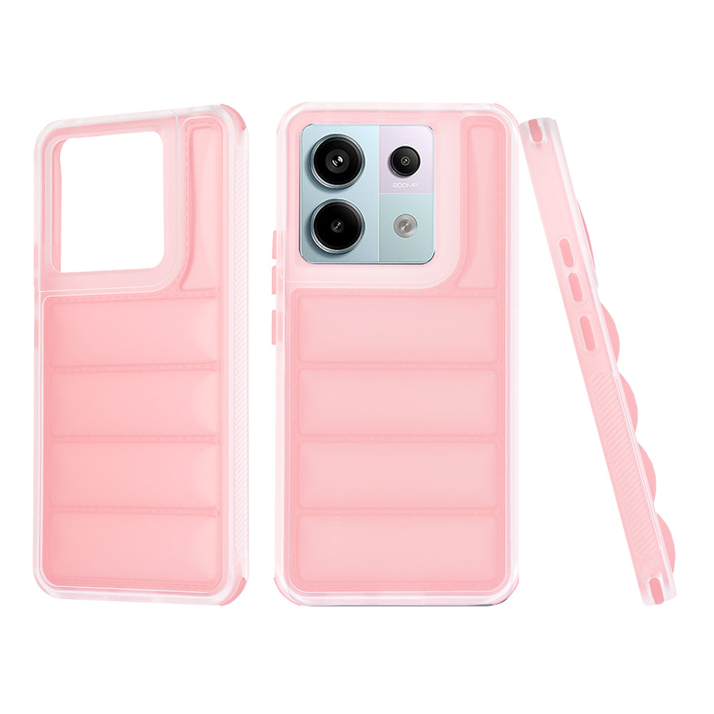 Maska za Xiaomi Poco X6 / Note 13 Pro 5G, Techsuit, Wave Shield, Roza