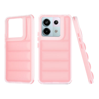 Maska za Xiaomi Poco X6 / Note 13 Pro 5G, Techsuit, Wave Shield, Roza