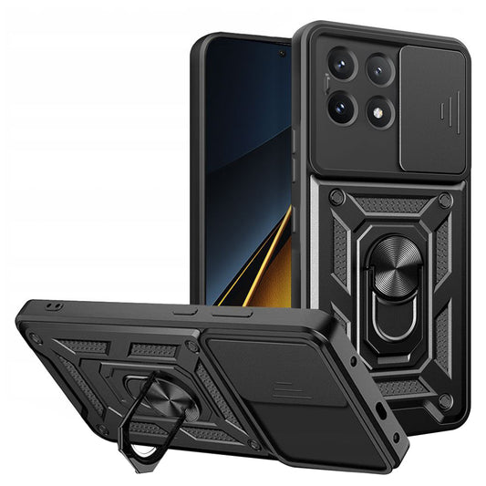 Maska za Xiaomi Poco X6 Pro, Techsuit, CamShield, Crna