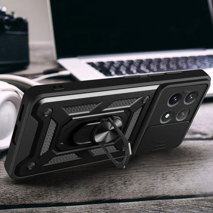 Maska za Xiaomi Poco X6 Pro, Techsuit, CamShield, Crna