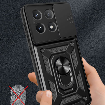 Maska za Xiaomi Poco X6 Pro, Techsuit, CamShield, Crna