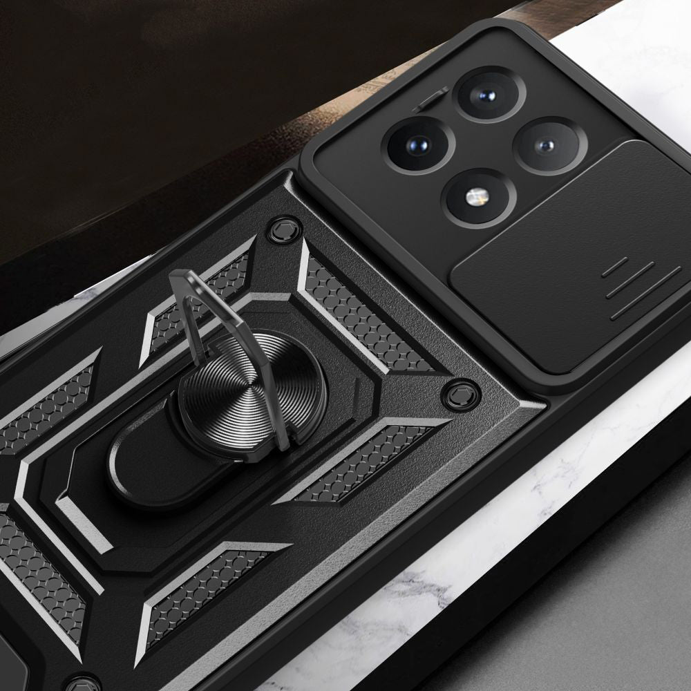 Maska za Xiaomi Poco X6 Pro, Techsuit, CamShield, Crna