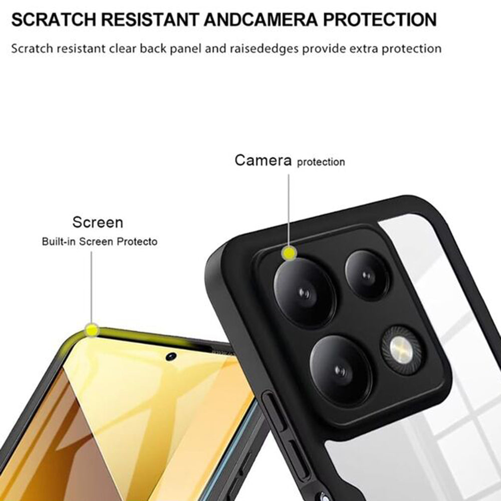 Maska za Xiaomi Poco X6 Pro, Techsuit, ColorVerse 360, Crna