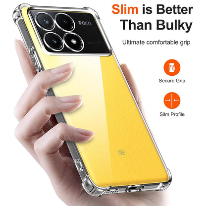 Maska za Xiaomi Poco X6 Pro, Techsuit, Shockproof Clear, Prozirna