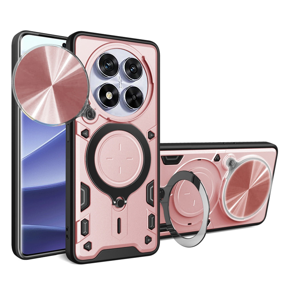 Maska za Xiaomi Poco X7 / Note 14 Pro 5G, Techsuit, CamGuard Pro, Ružičasto Zlatna