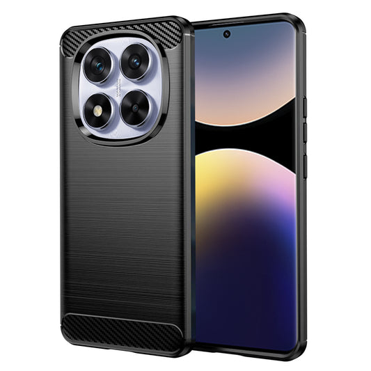 Maska za Xiaomi Poco X7 / Note 14 Pro 5G, Techsuit, Karbon, Crna