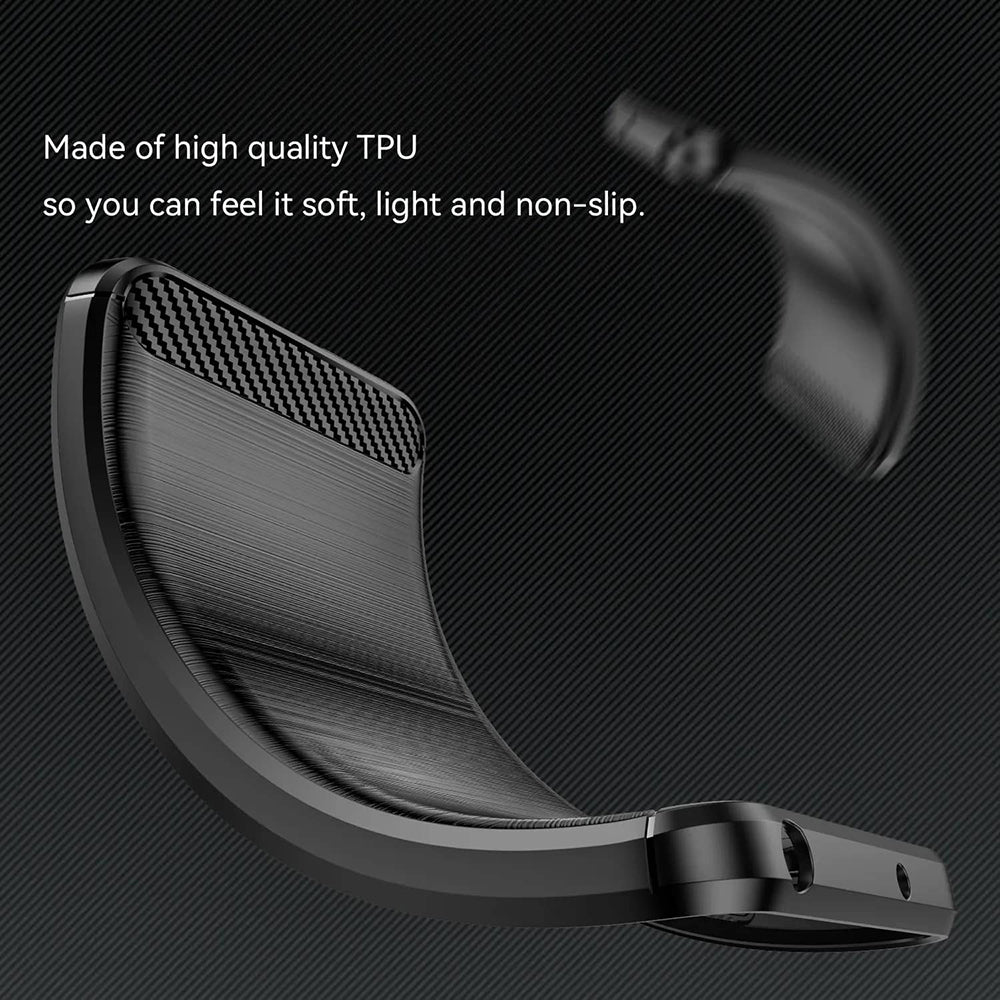 Maska za Xiaomi Poco X7 / Note 14 Pro 5G, Techsuit, Karbon, Crna