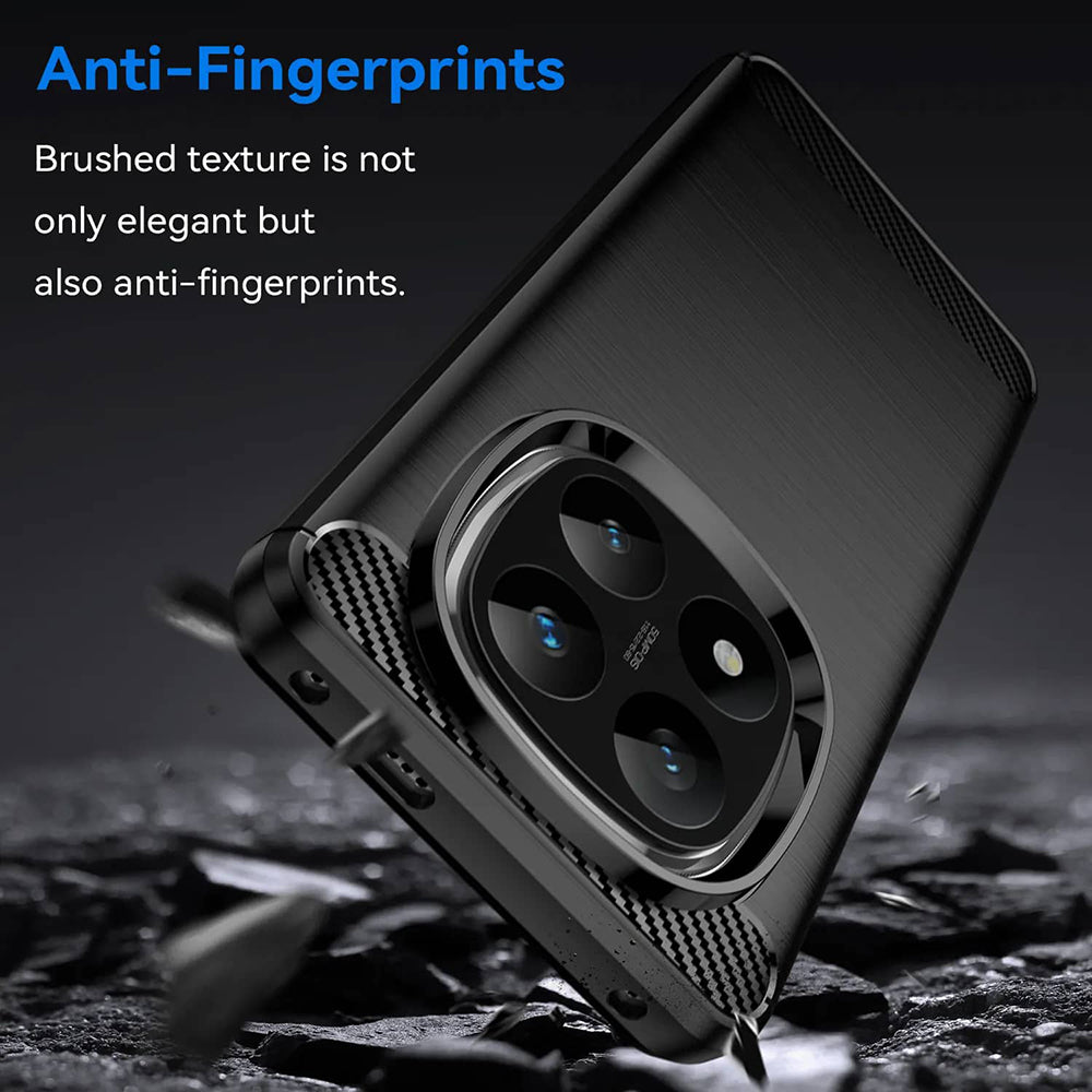 Maska za Xiaomi Poco X7 / Note 14 Pro 5G, Techsuit, Karbon, Crna