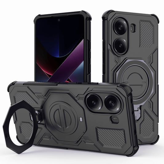 Maska za Xiaomi Poco X7 Pro, Techsuit, Carbon Shield Pro, Crna