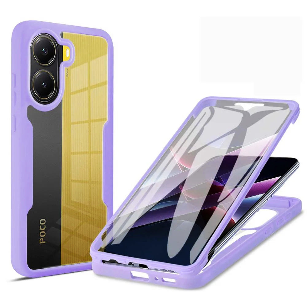 Maska za Xiaomi Poco X7 Pro, Techsuit, ColorVerse 360, Ljubičasta