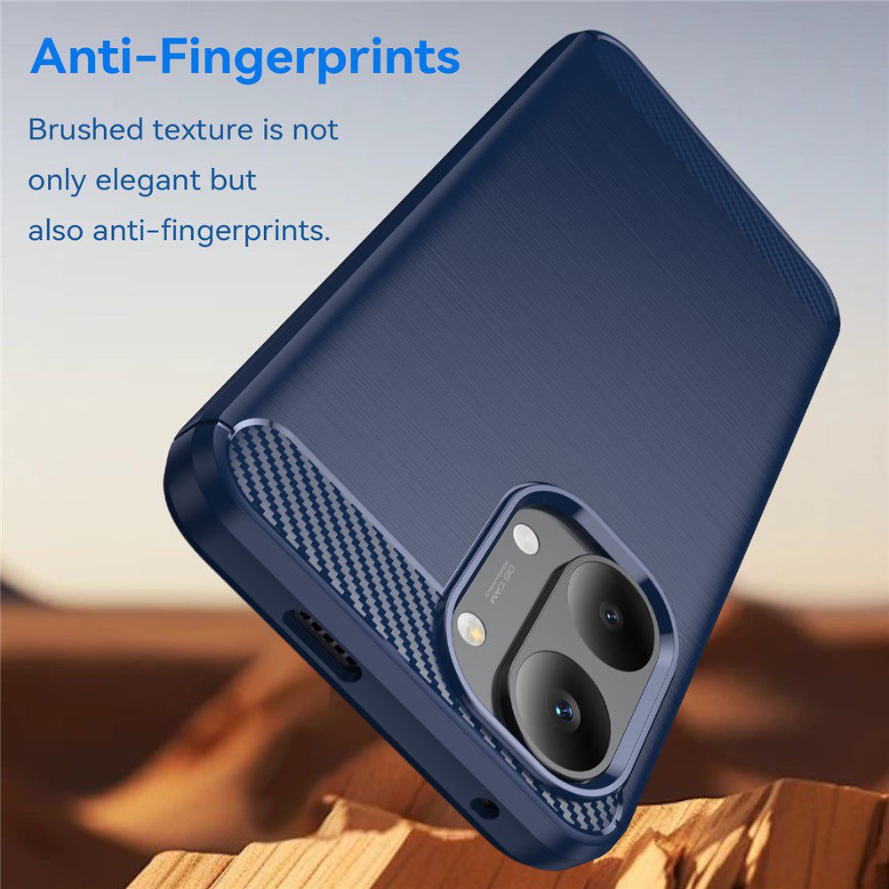 Maska za Xiaomi Poco X8 Pro Max, Techsuit, Karbon, Plava