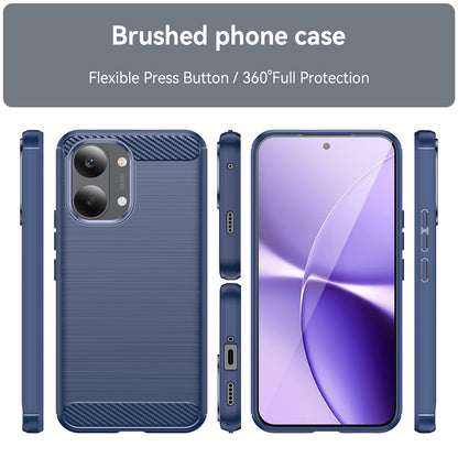 Maska za Xiaomi Poco X8 Pro Max, Techsuit, Karbon, Plava