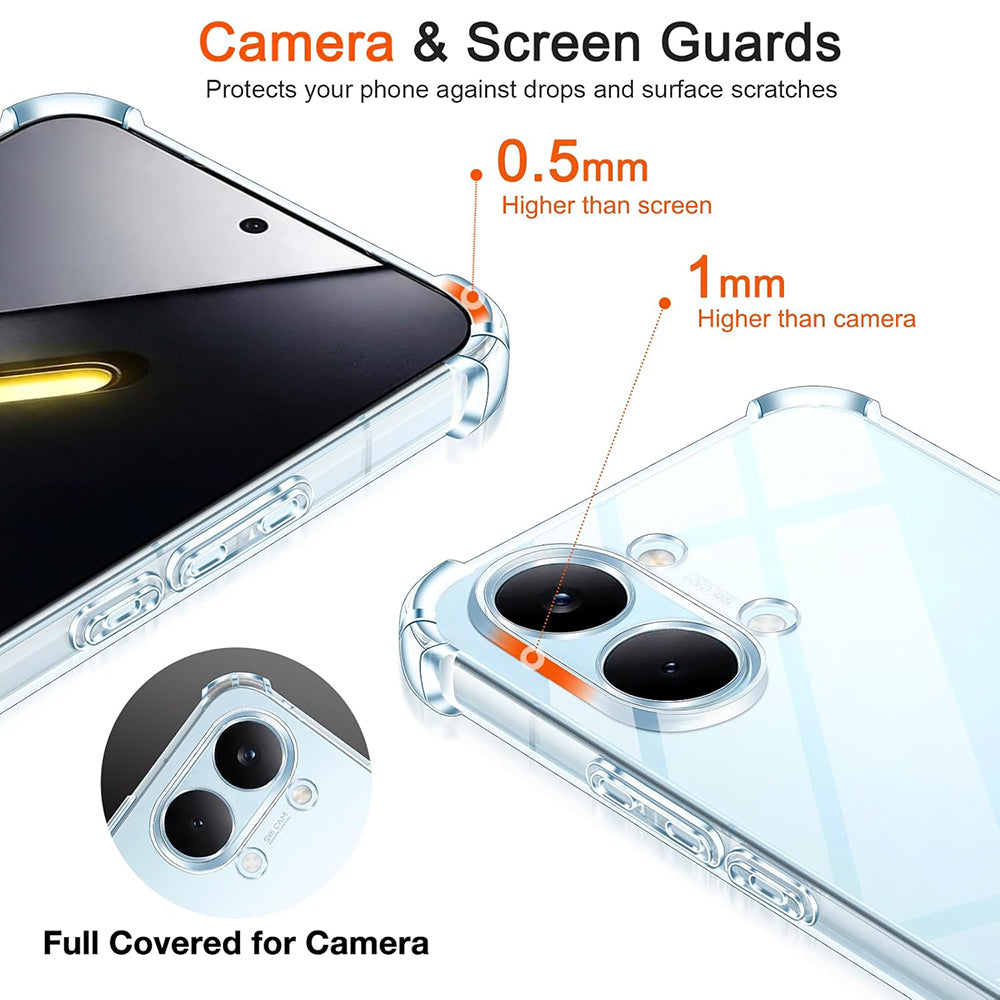Futrola za Xiaomi Poco X8 Pro Max, Techsuit, Shockproof Clear, Prozirna