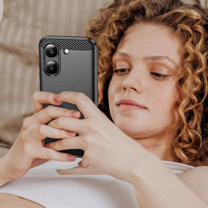Maska za Xiaomi Poco X8 Pro, Techsuit, Karbon, Plava