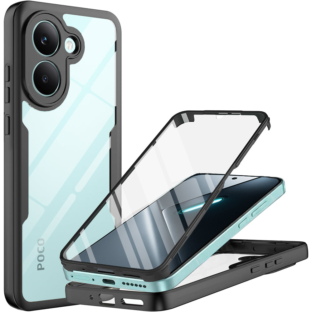 Maska za Xiaomi Poco X8 Pro, Techsuit, ColorVerse 360, Crna