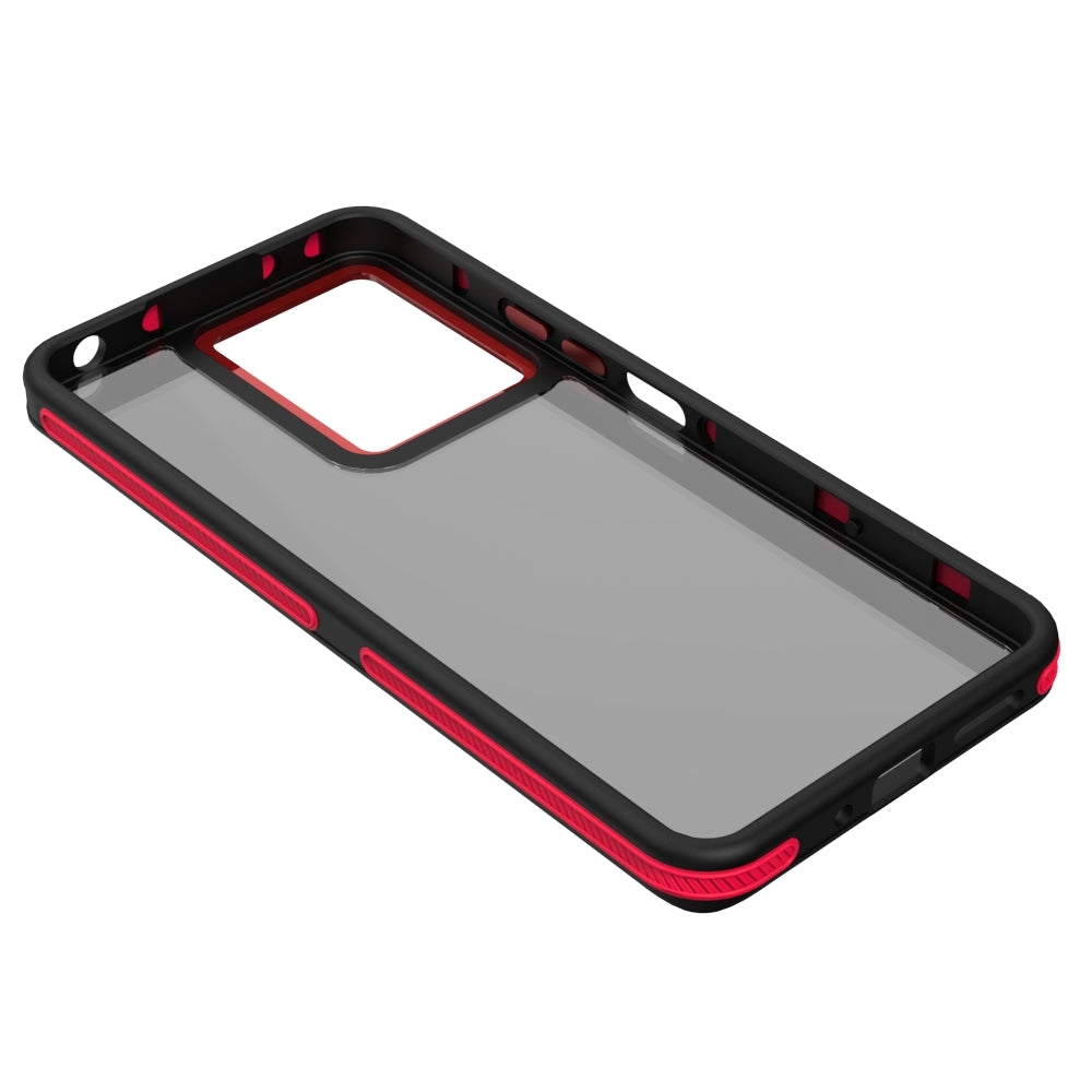 Maska za Xiaomi Poco M6 / Redmi 13C 5G, OEM, Crystal Black, Crvena