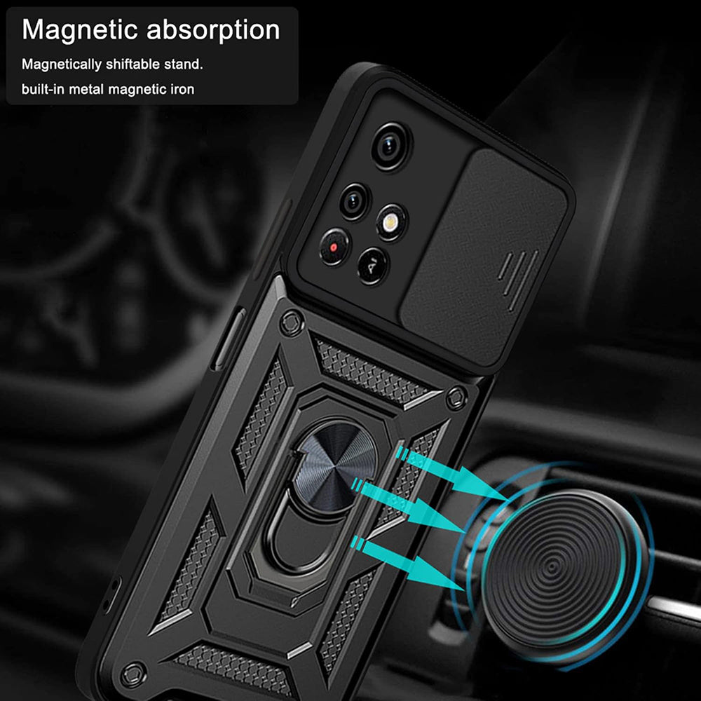 Maska za Xiaomi Redmi 10 2022 / 10 (2021), Techsuit, CamShield, Crna