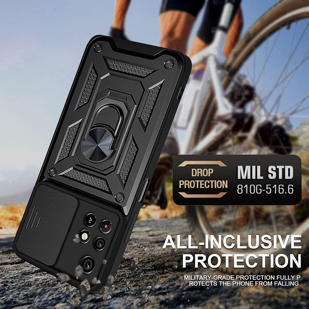 Maska za Xiaomi Redmi 10 2022 / 10 (2021), Techsuit, CamShield, Crna