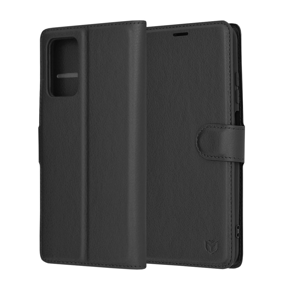 Futrola za Xiaomi Redmi 10 2022 / 10 (2021), Techsuit, Kožna Folio, Crna