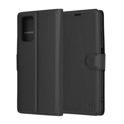 Futrola za Xiaomi Redmi 10 2022 / 10 (2021), Techsuit, Kožna Folio, Crna