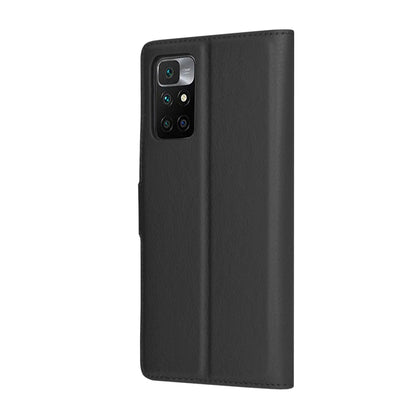 Futrola za Xiaomi Redmi 10 2022 / 10 (2021), Techsuit, Kožna Folio, Crna