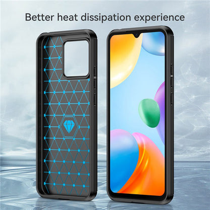 Maska za Xiaomi Redmi 10C, Techsuit, Karbon, Crna