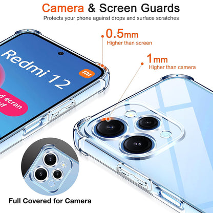 Maska za Xiaomi Redmi 12 5G / 12, Techsuit, Otporna na udarce, Prozirna