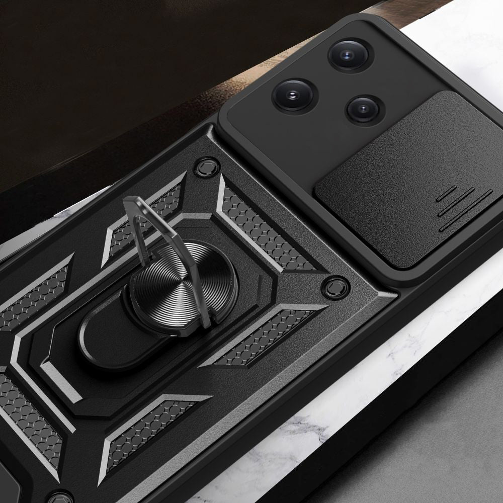 Maska za Xiaomi Redmi 12 5G, Techsuit, CamShield, Crna