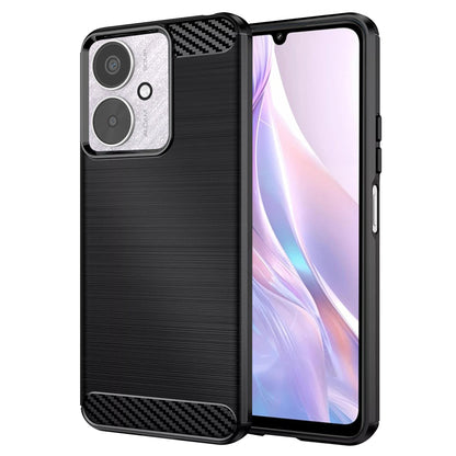 Maska za Xiaomi Redmi 13C 5G / 13C / Poco C65, Techsuit, Karbon, Crna
