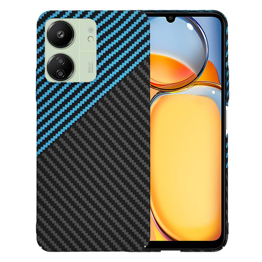 Maska za Xiaomi Redmi 13C 5G / 13C / Poco C65, Techsuit, Carbonite FiberShell, Crno Plava