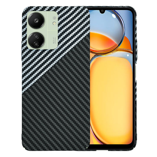 Maska za Xiaomi Redmi 13C 5G / 13C / Poco C65, Techsuit, Carbonite FiberShell, Crno Siva