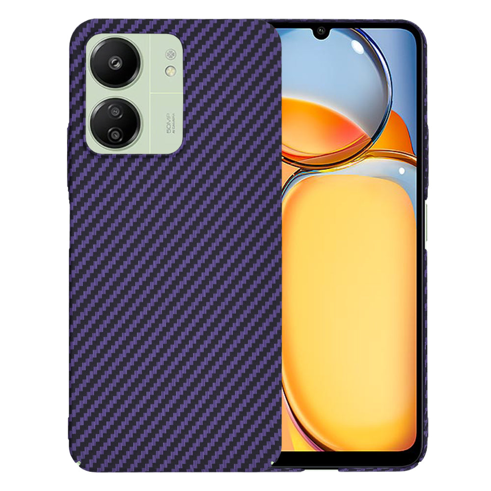 Maska za Xiaomi Redmi 13C 5G / 13C / Poco C65, Techsuit, Carbonite FiberShell, Ljubičasta