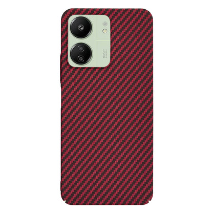 Maska za Xiaomi Redmi 13C 5G / 13C / Poco C65, Techsuit, Carbonite FiberShell, Crvena