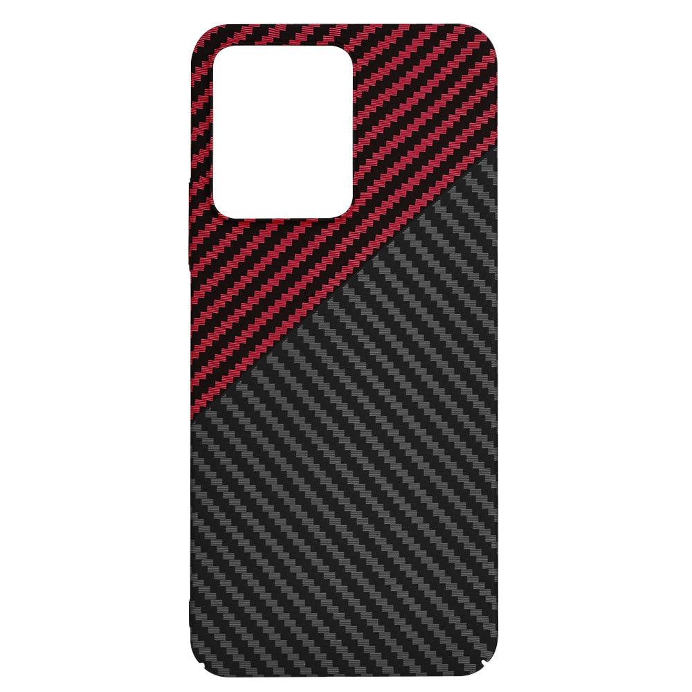 Maska za Xiaomi Redmi 13C 5G / 13C / Poco C65, Techsuit, Carbonite FiberShell, Crno Crvena