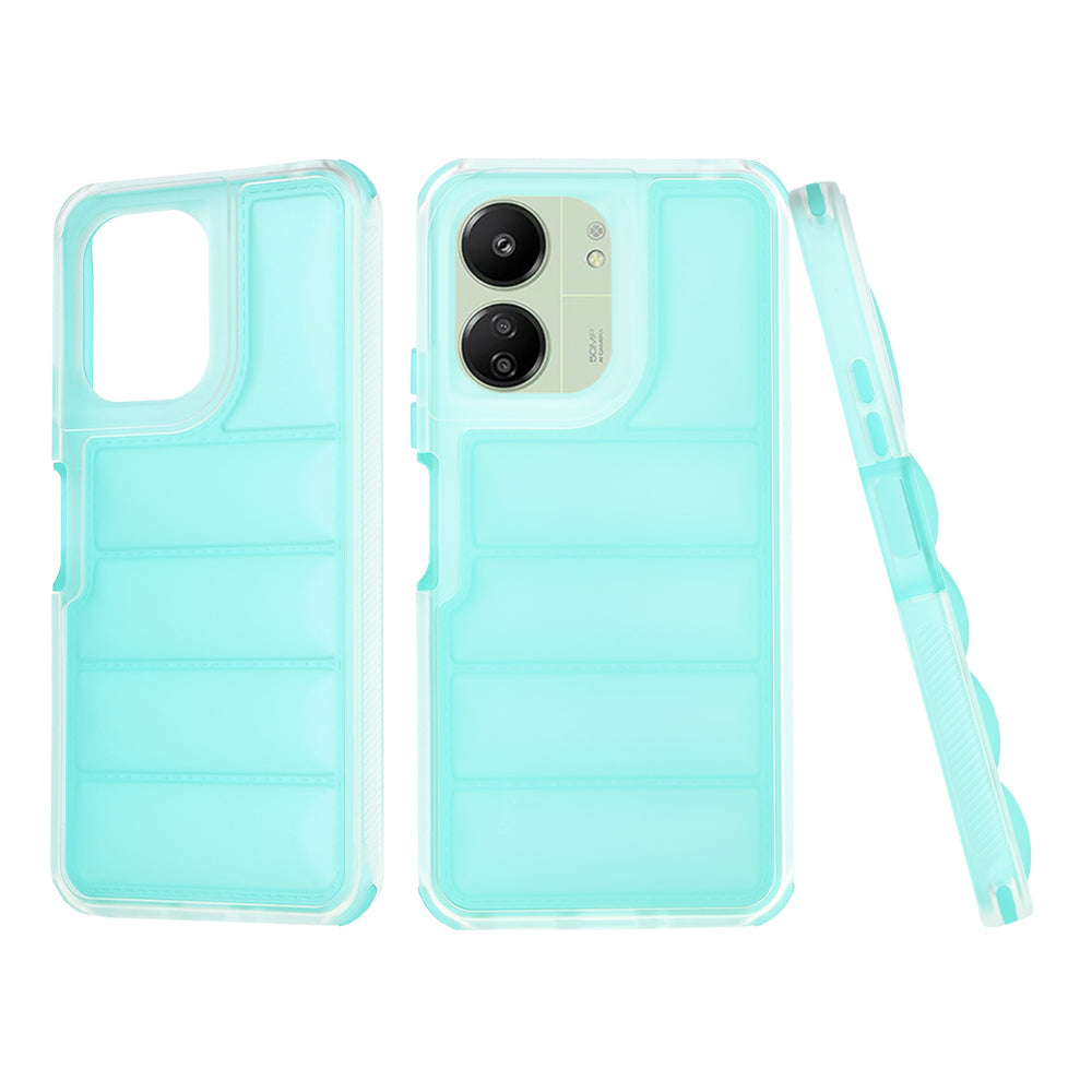 Maska za Xiaomi Redmi 13C 5G / 13C / Poco C65, Techsuit, Wave Shield, Tirkizna
