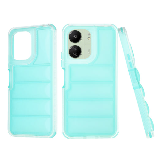 Maska za Xiaomi Redmi 13C 5G / 13C / Poco C65, Techsuit, Wave Shield, Tirkizna