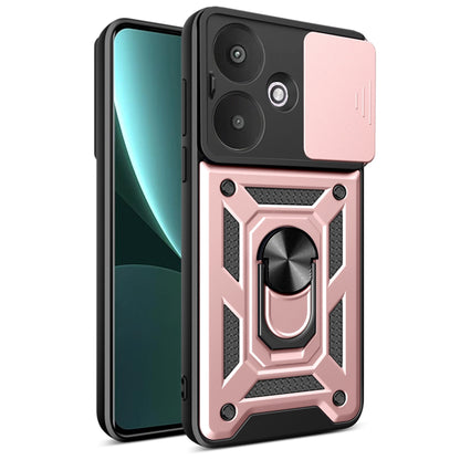 Maska za Xiaomi Redmi 13C 5G, Techsuit, CamShield, Roza