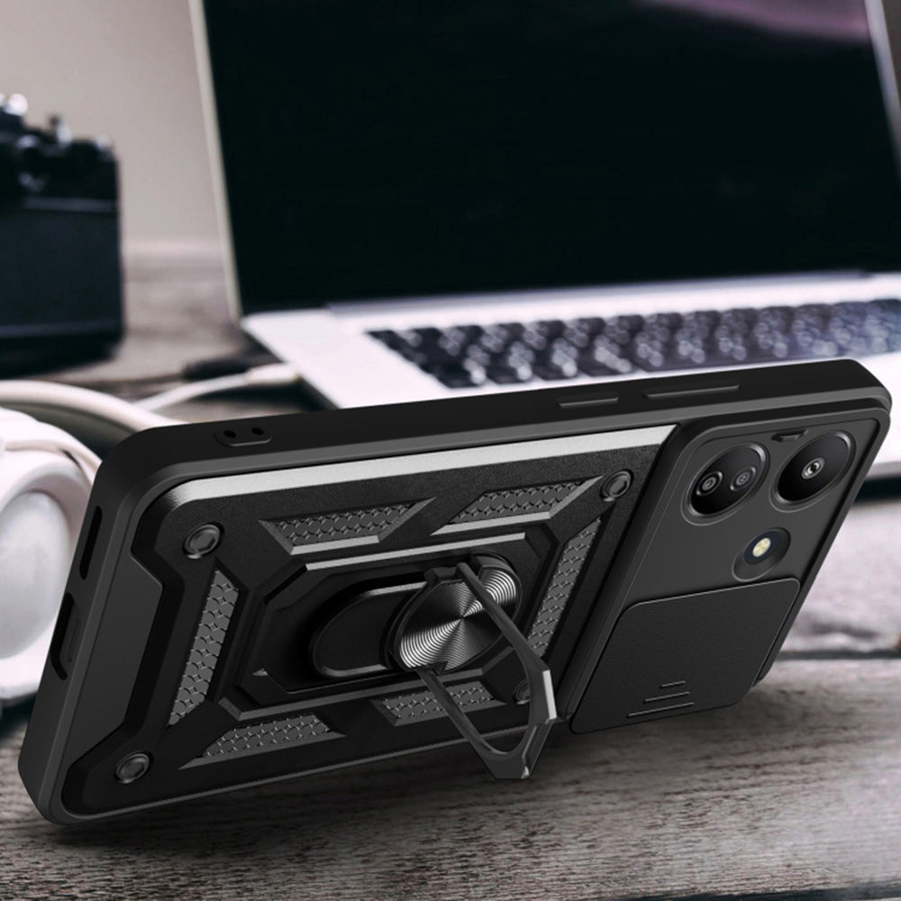 Maska za Xiaomi Redmi 13C 5G, Techsuit, CamShield, Roza