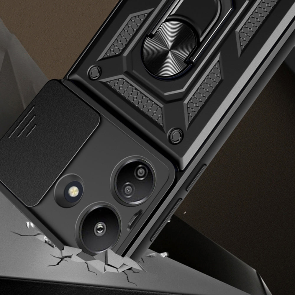 Maska za Xiaomi Redmi 13C 5G, Techsuit, CamShield, Zelena